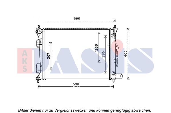 AKS DASIS Radiaator,mootorijahutus 560069N